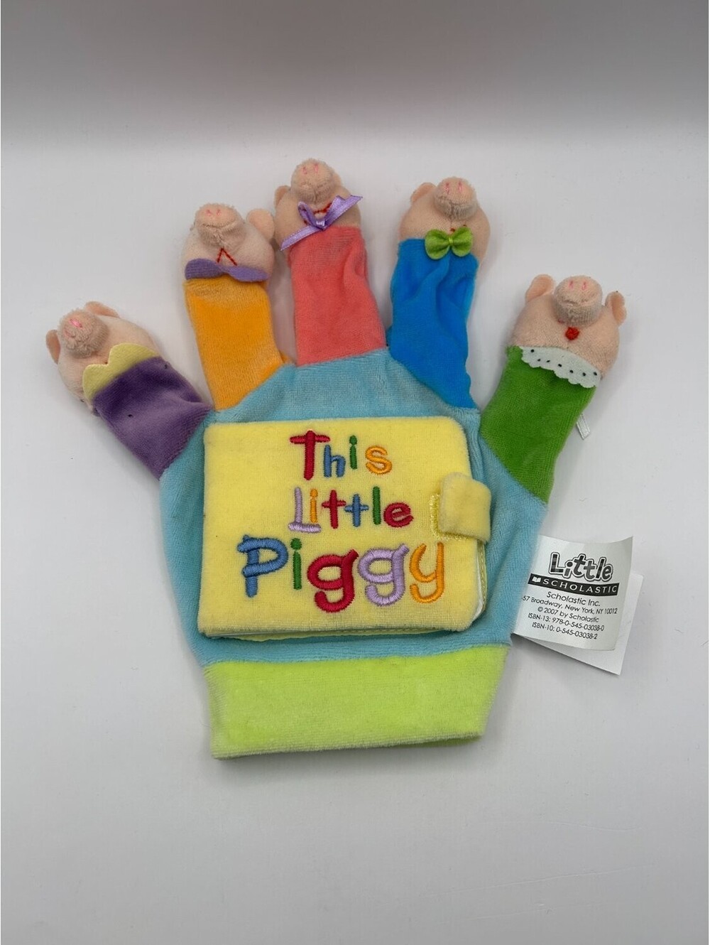 Little Scholastic This Little Piggy Hand Glove Puppet Board Book Plush 2007
